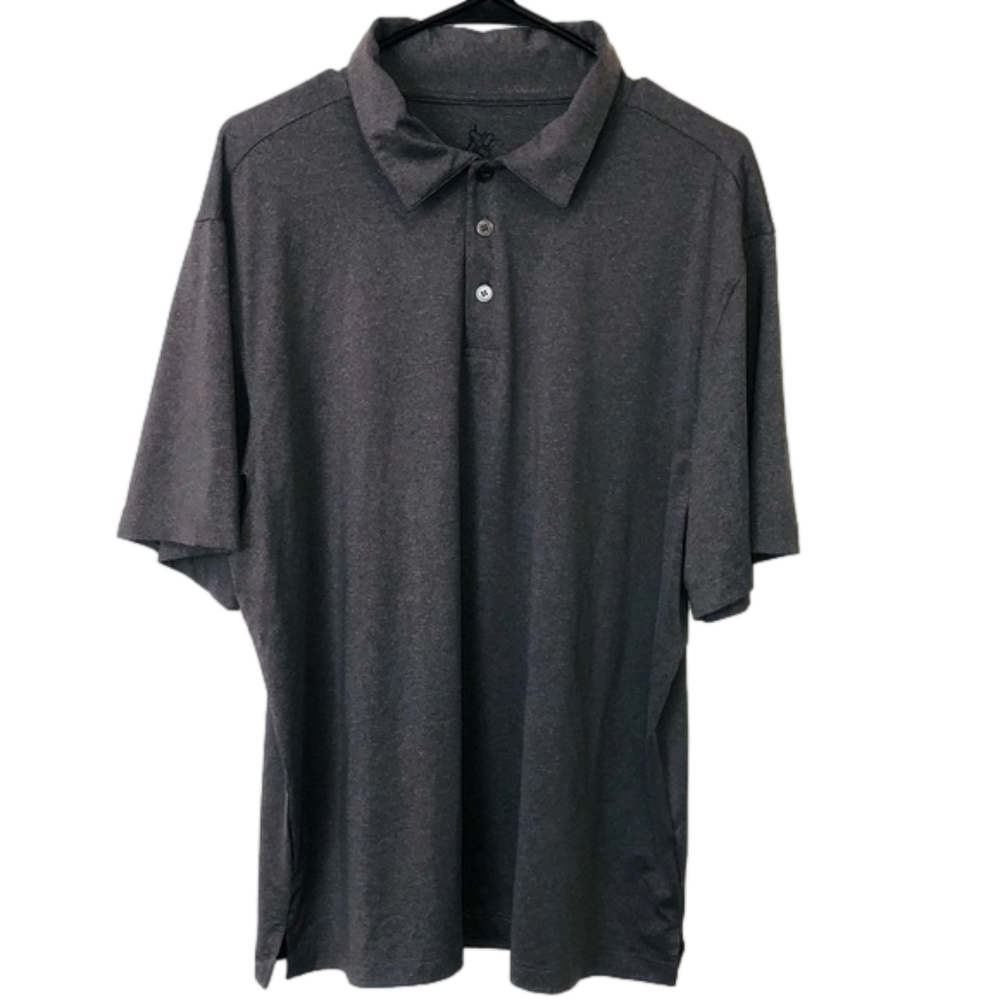 R&R CASUAL Charcoal Gray Polo